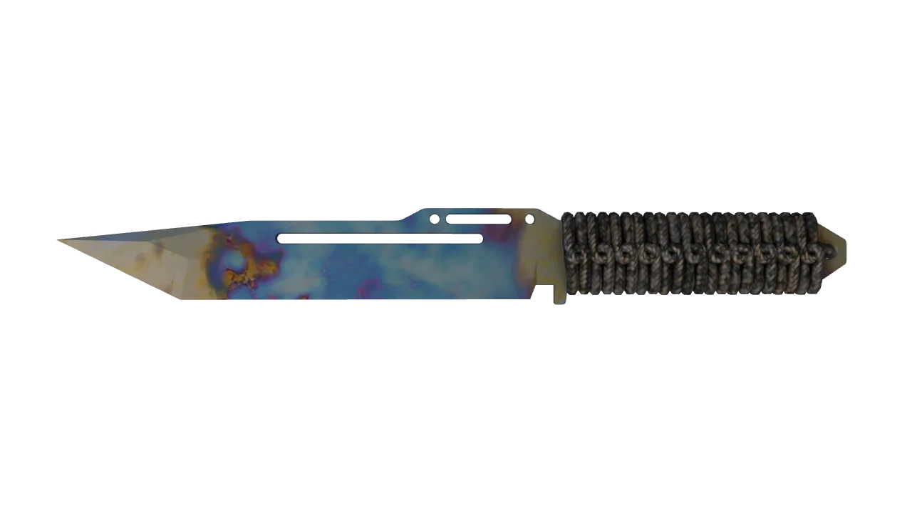 Paracord Knife | Case Hardened seed #170, front