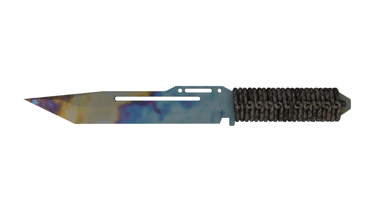 Paracord Knife | Case Hardened seed #176, front