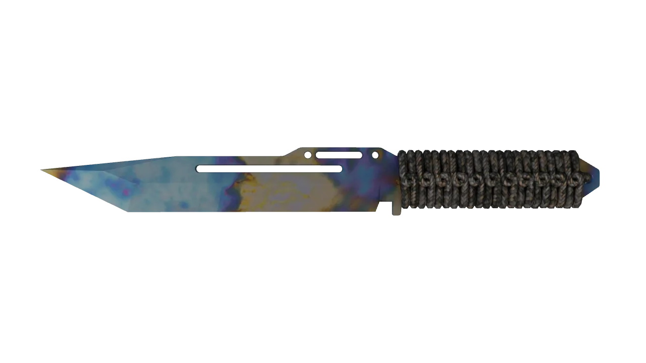 Paracord Knife | Case Hardened seed #179, front
