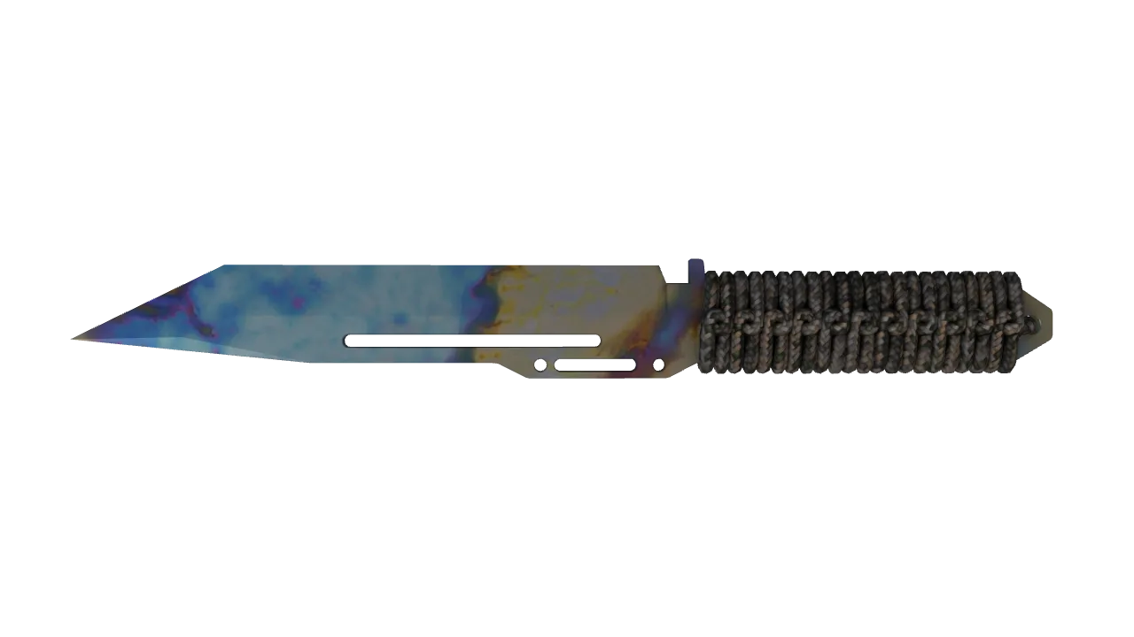 Paracord Knife | Case Hardened seed #187, back