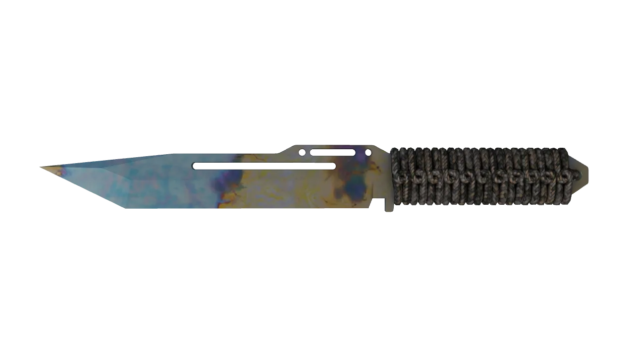 Paracord Knife | Case Hardened seed #187, front