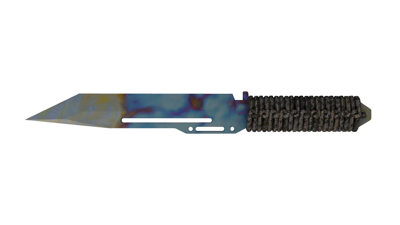 Paracord Knife | Case Hardened seed #203, back