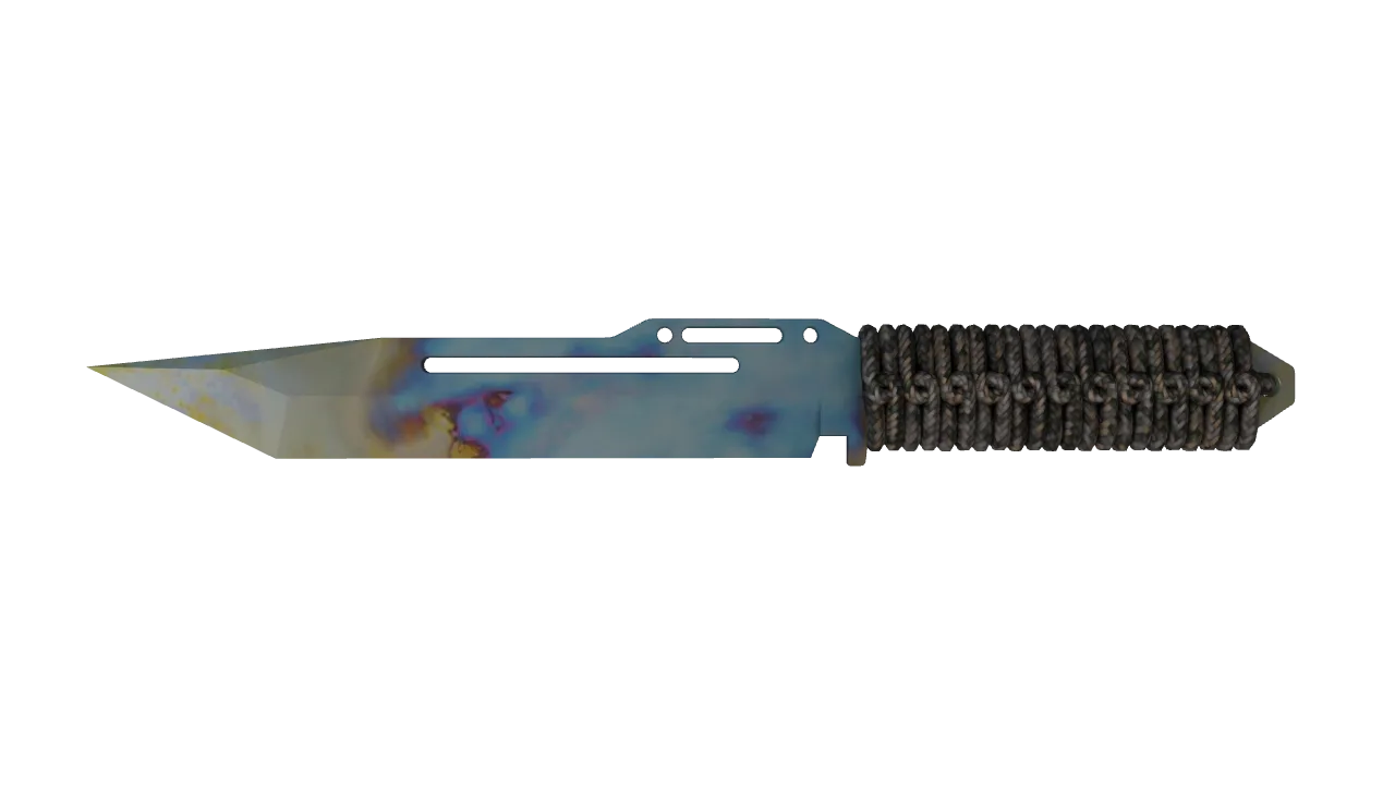 Paracord Knife | Case Hardened seed #203, front