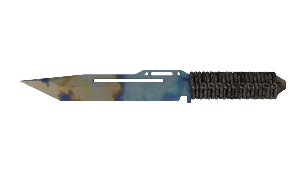 Paracord Knife | Case Hardened seed #222, front
