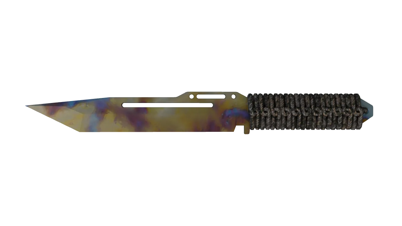 Paracord Knife | Case Hardened seed #235, front