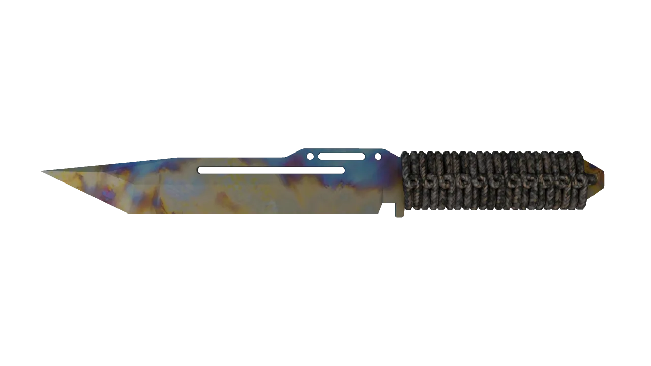 Paracord Knife | Case Hardened seed #239, front