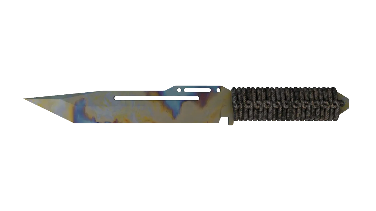 Paracord Knife | Case Hardened seed #269, front