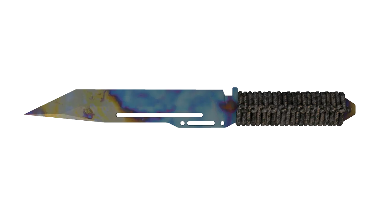 Paracord Knife | Case Hardened seed #292, back
