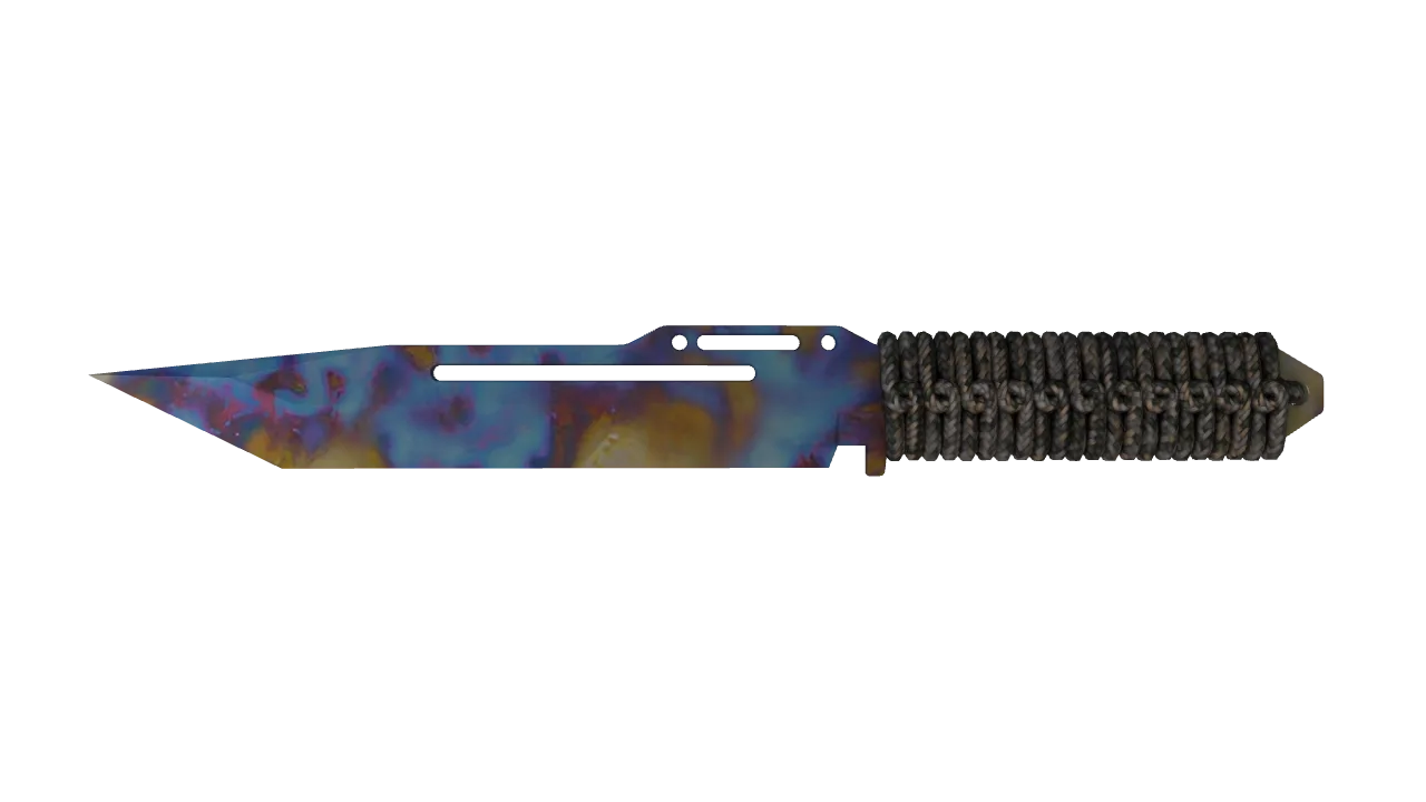Paracord Knife | Case Hardened seed #294, front