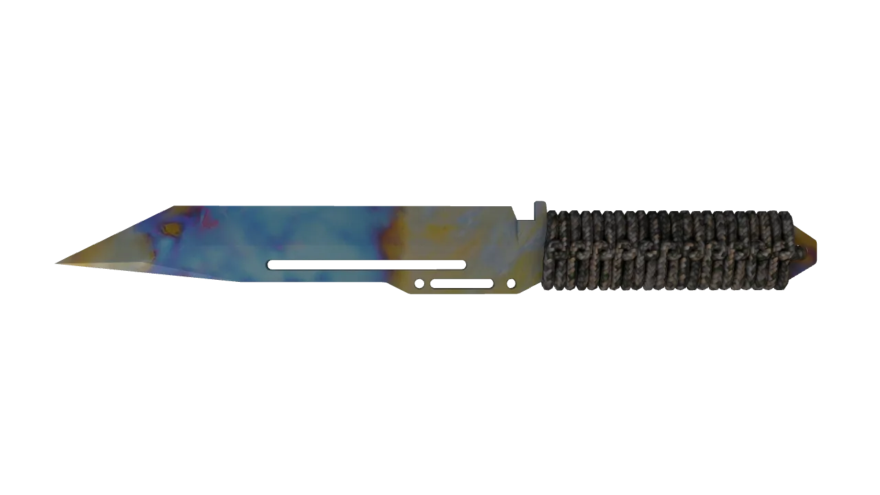 Paracord Knife | Case Hardened seed #298, back