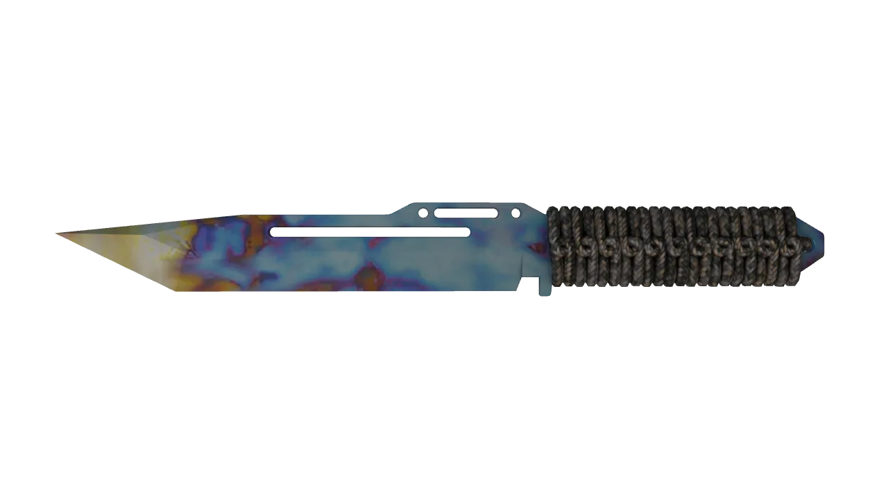 Paracord Knife | Case Hardened seed #299, front