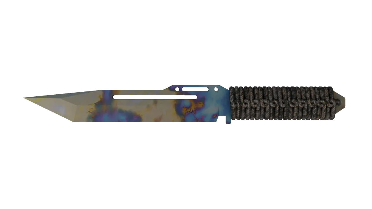 Paracord Knife | Case Hardened seed #315, front