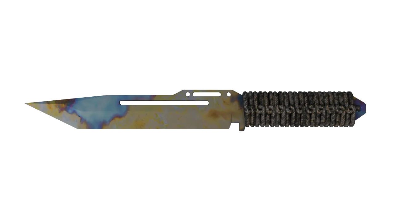 Paracord Knife | Case Hardened seed #336, front
