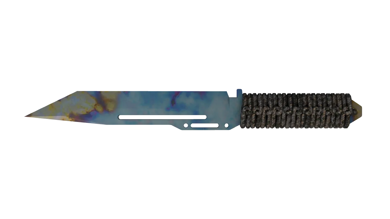 Paracord Knife | Case Hardened seed #345, back