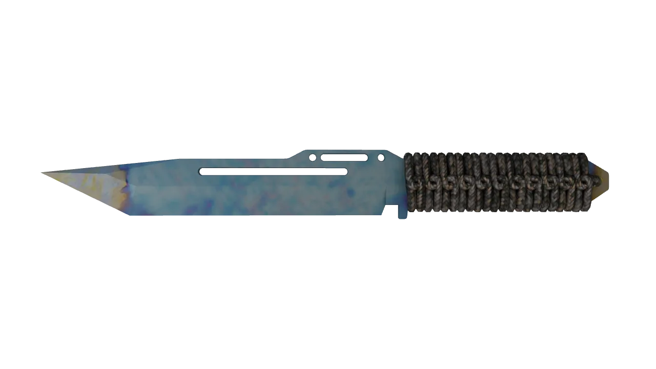 Paracord Knife | Case Hardened seed #345, front