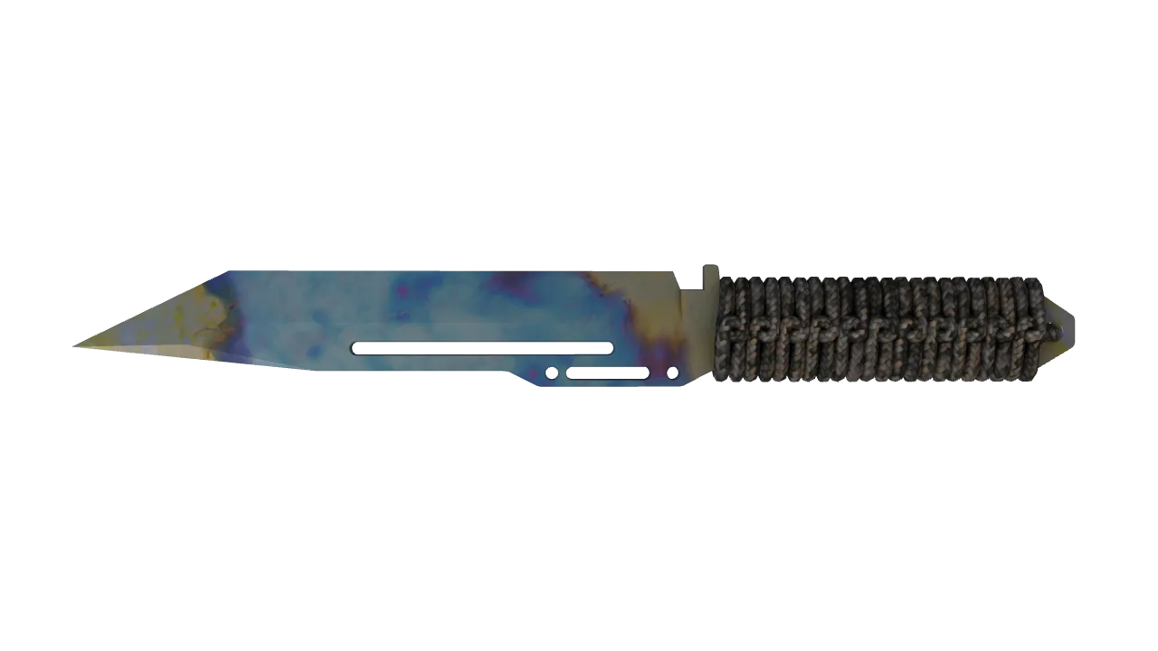 Paracord Knife | Case Hardened seed #351, back