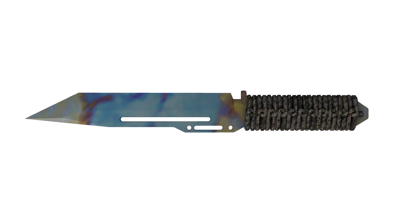 Paracord Knife | Case Hardened seed #372, back