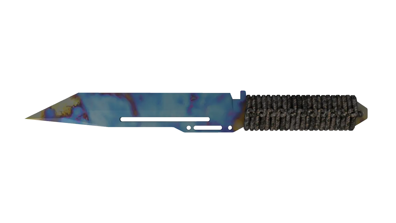Paracord Knife | Case Hardened seed #383, back