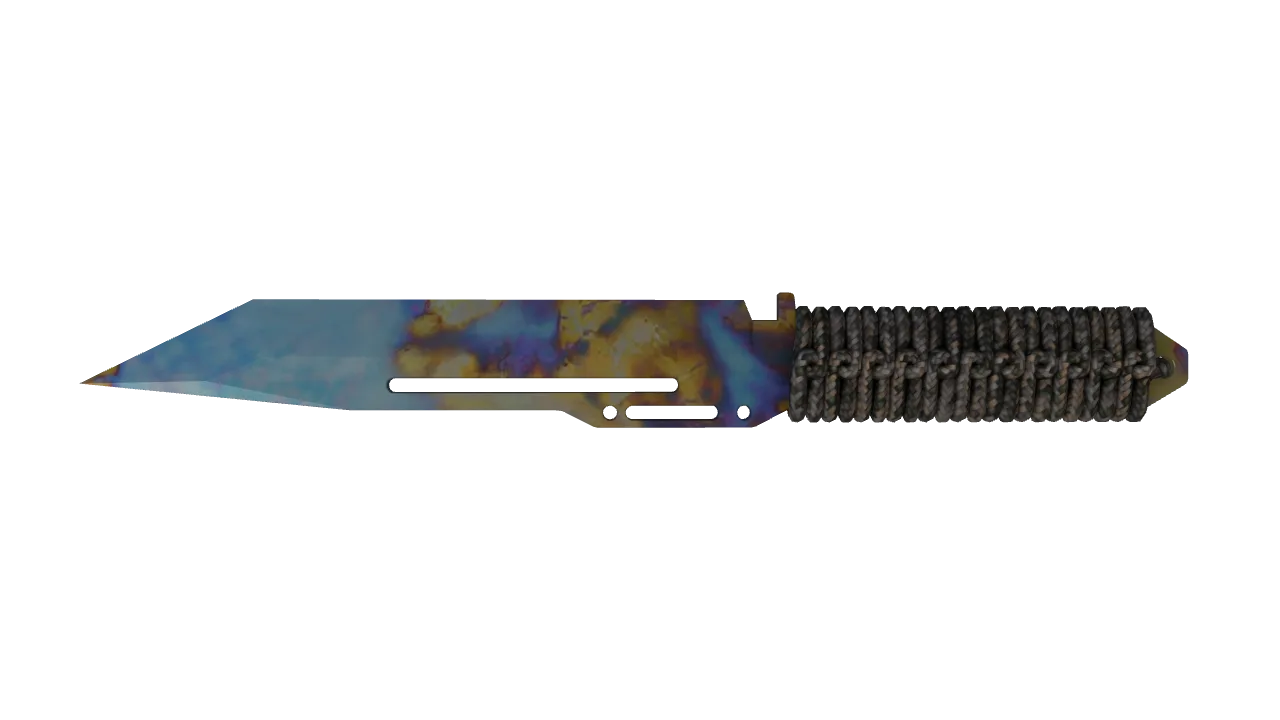 Paracord Knife | Case Hardened seed #387, back