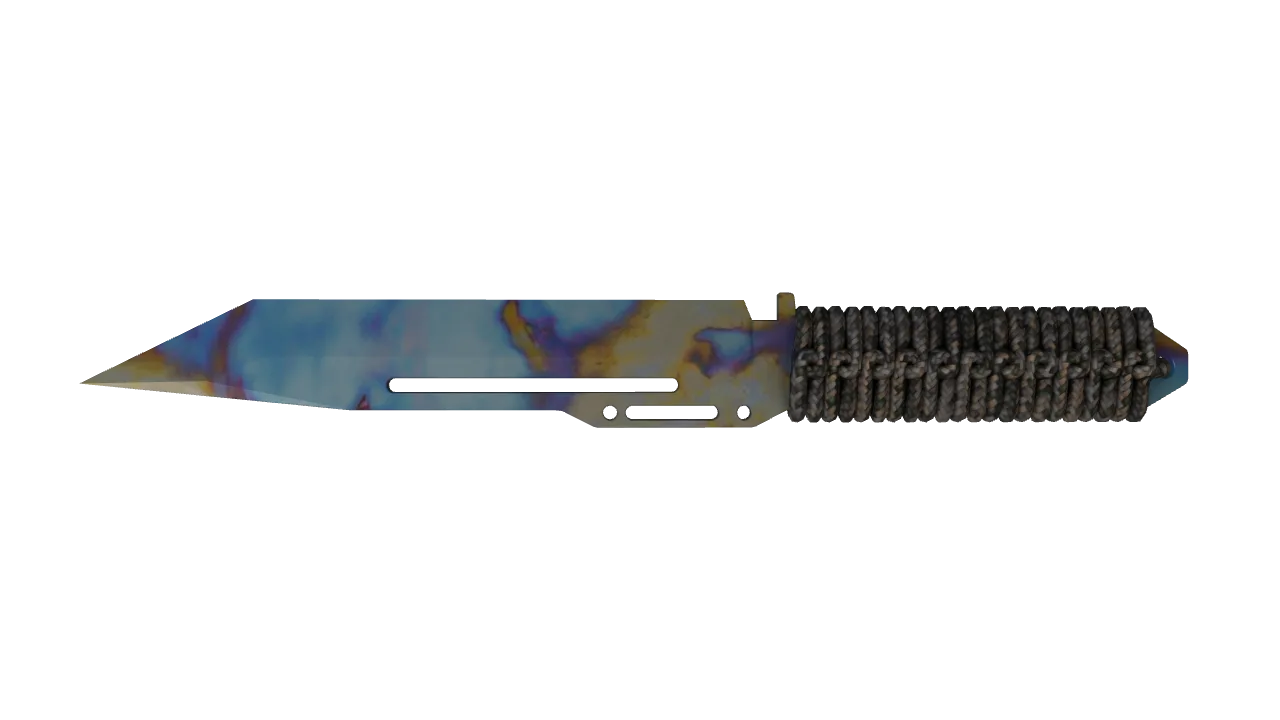 Paracord Knife | Case Hardened seed #393, back