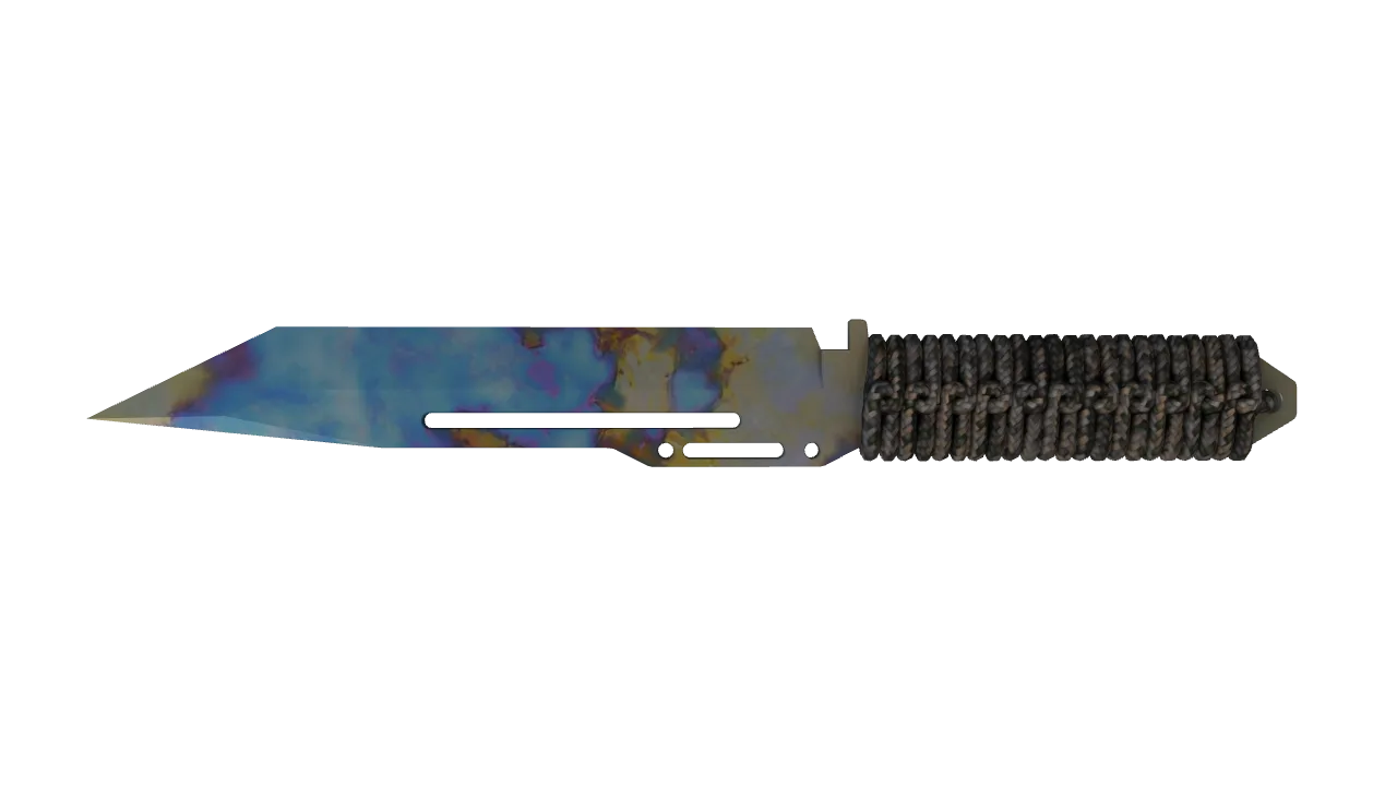 Paracord Knife | Case Hardened seed #429, back