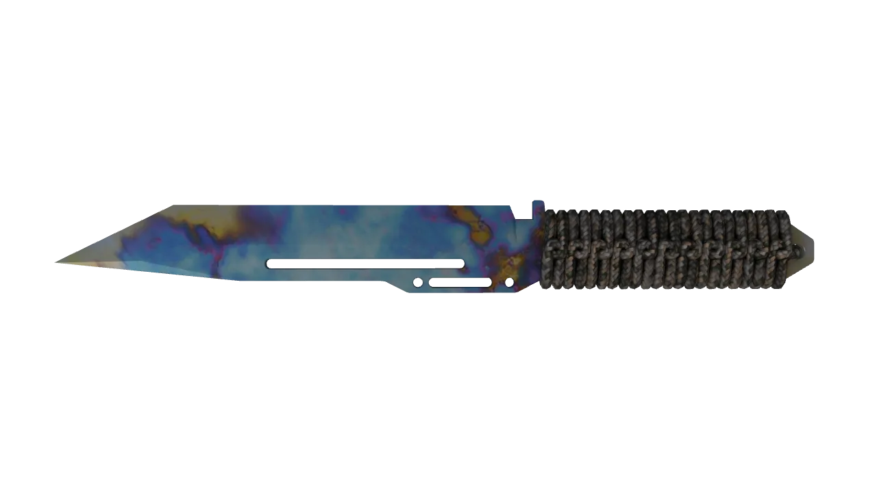 Paracord Knife | Case Hardened seed #447, back