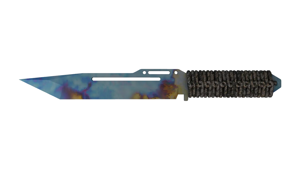 Paracord Knife | Case Hardened seed #456, front