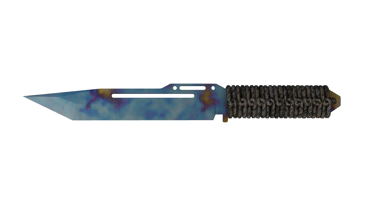 Paracord Knife | Case Hardened seed #468, front