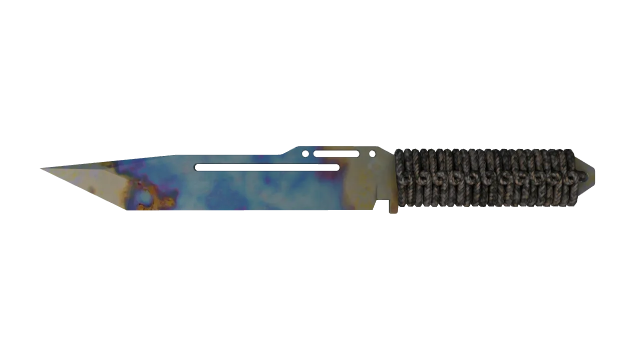 Paracord Knife | Case Hardened seed #496, front