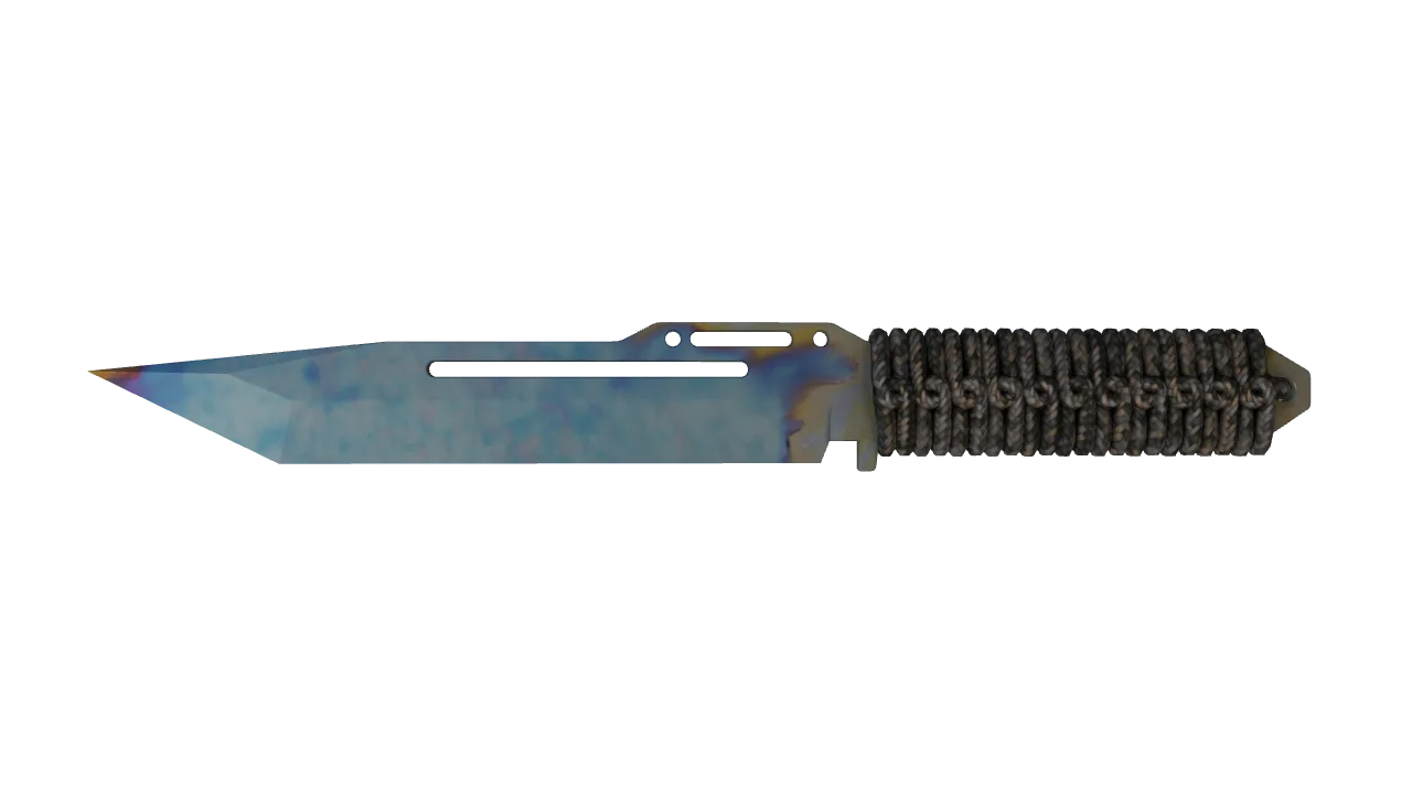 Paracord Knife | Case Hardened seed #497, front