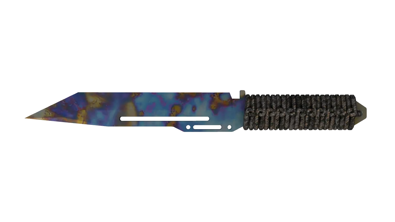 Paracord Knife | Case Hardened seed #501, back