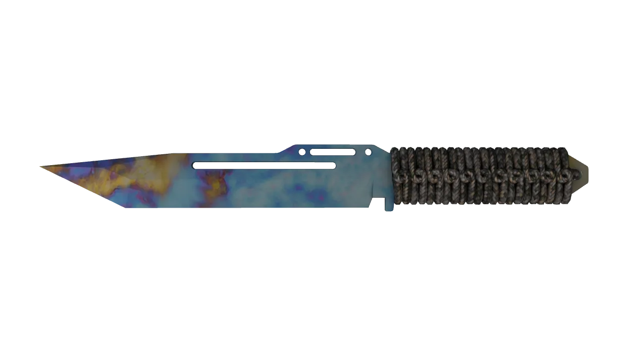 Paracord Knife | Case Hardened seed #501, front