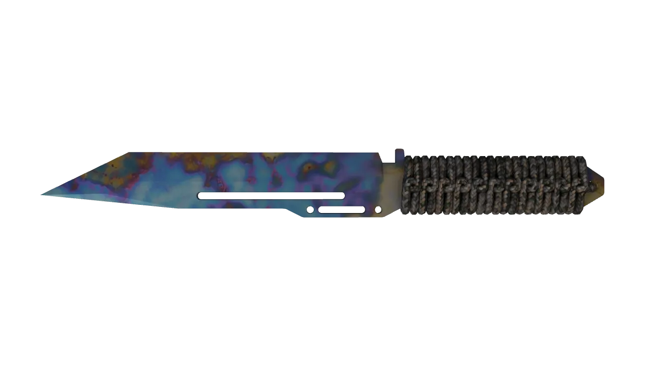 Paracord Knife | Case Hardened seed #502, back