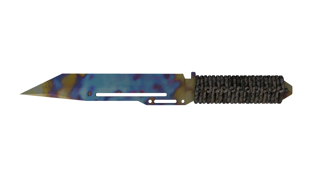 Paracord Knife | Case Hardened seed #504, back