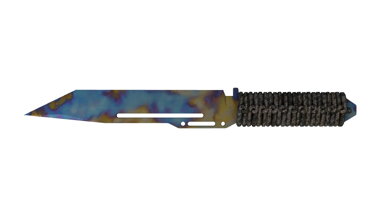 Paracord Knife | Case Hardened seed #537, back