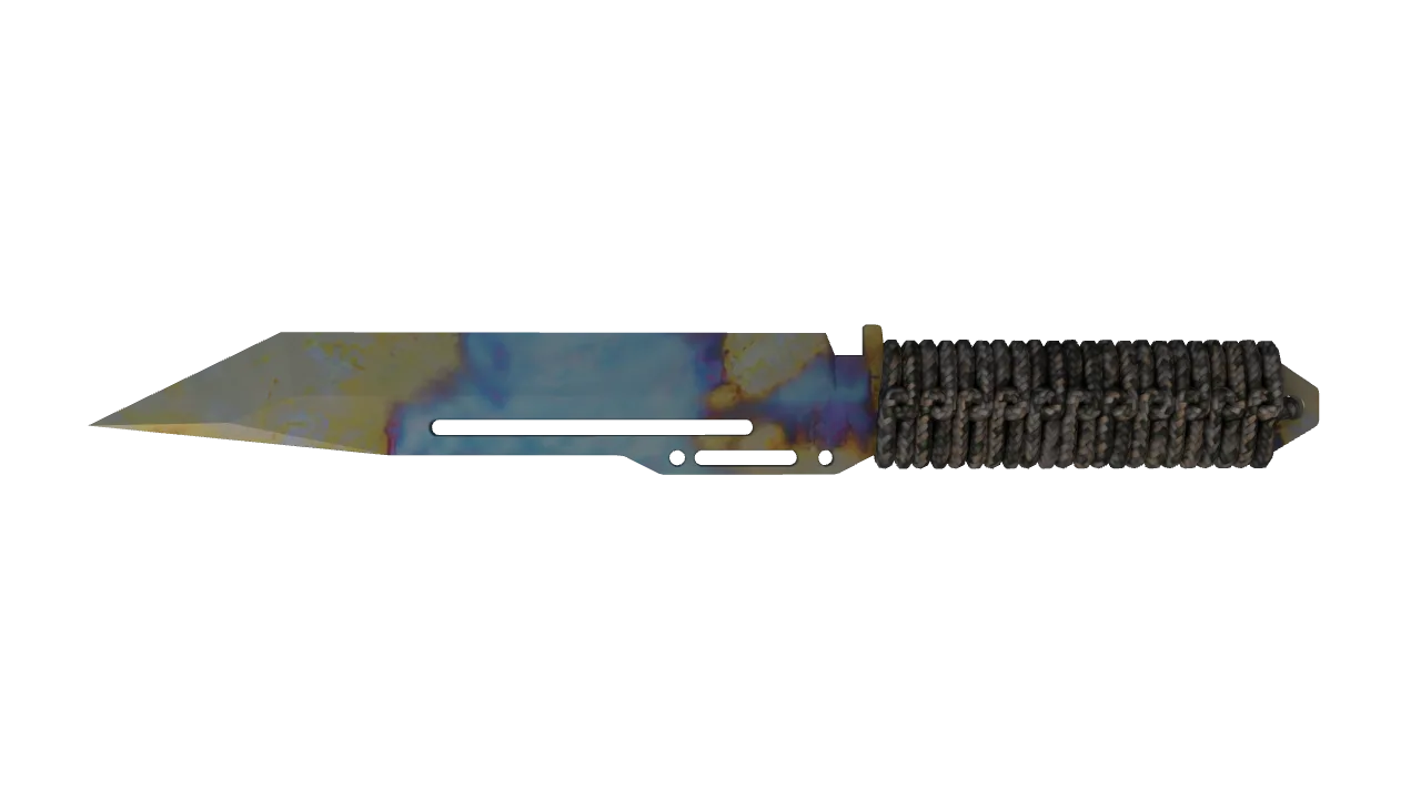 Paracord Knife | Case Hardened seed #547, back