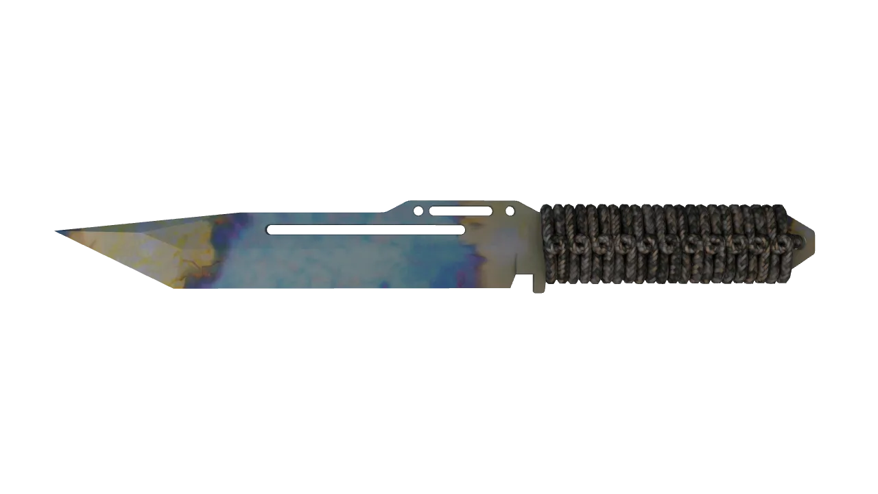 Paracord Knife | Case Hardened seed #547, front