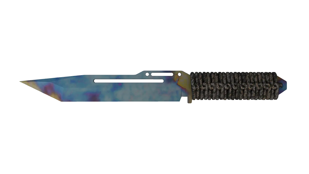 Paracord Knife | Case Hardened seed #55, front