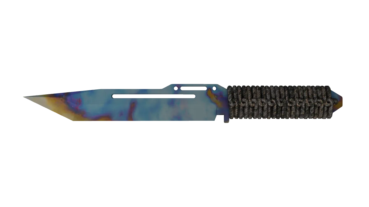 Paracord Knife | Case Hardened seed #583, front