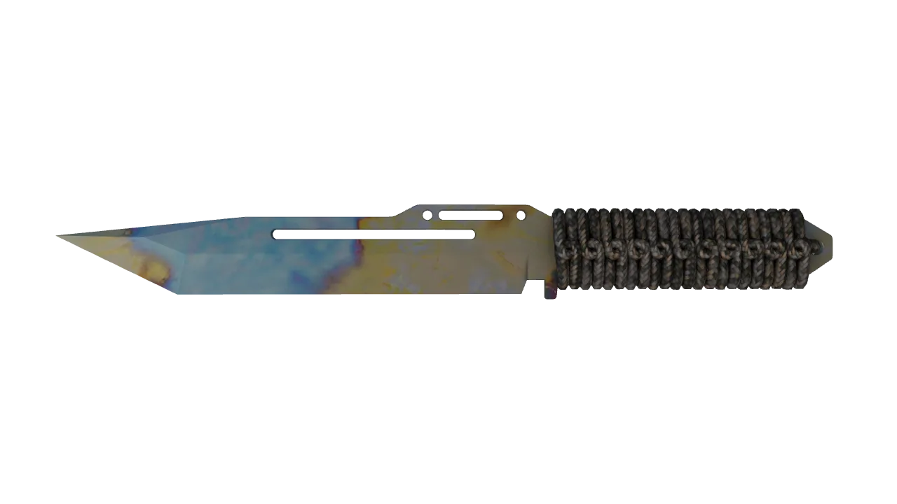 Paracord Knife | Case Hardened seed #588, front