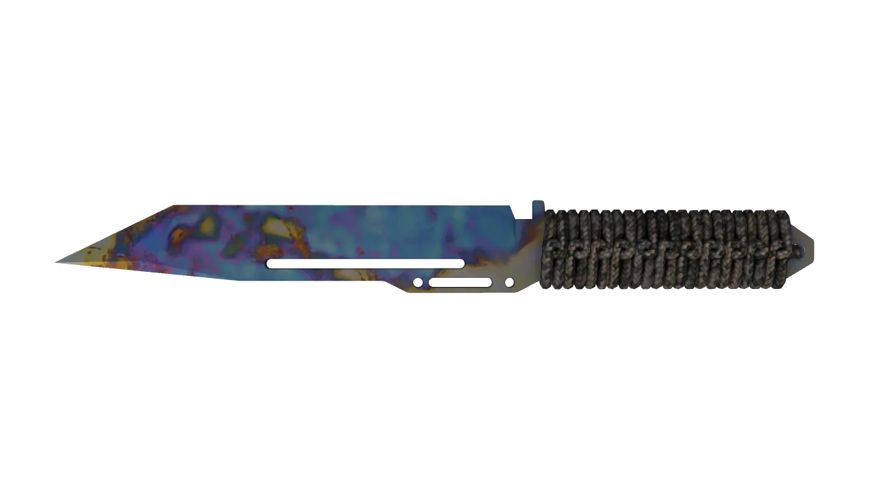 Paracord Knife | Case Hardened seed #600, back