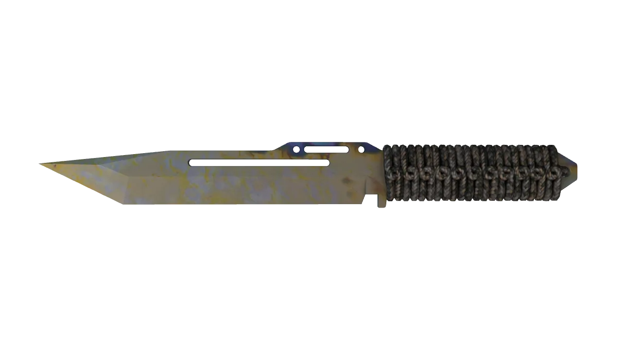 Paracord Knife | Case Hardened seed #601, front