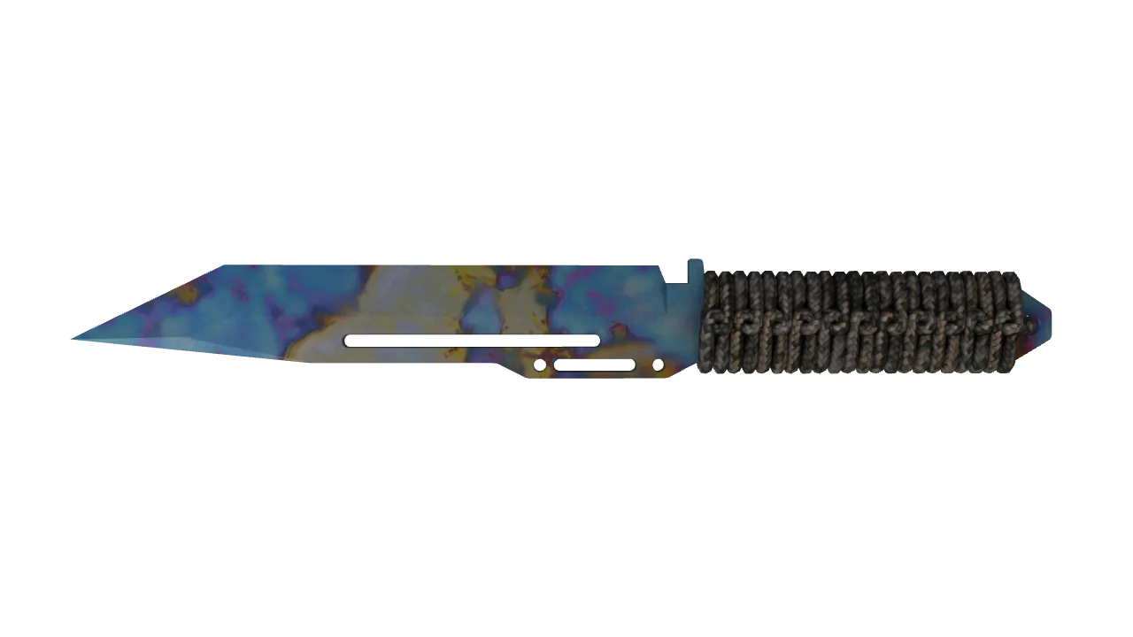 Paracord Knife | Case Hardened seed #610, back