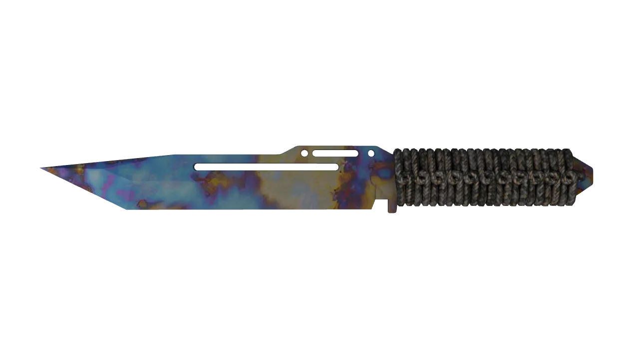 Paracord Knife | Case Hardened seed #624, front