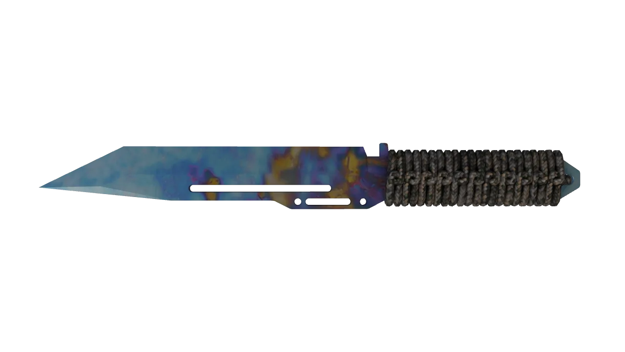 Paracord Knife | Case Hardened seed #628, back