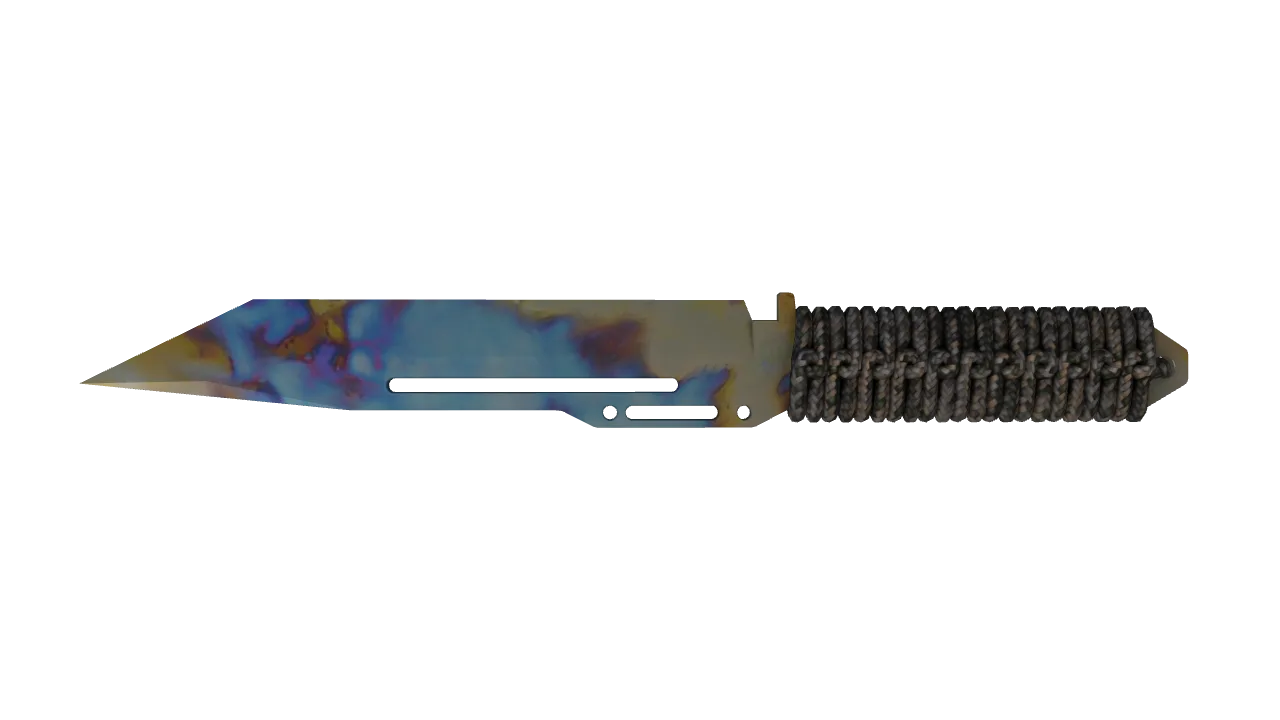 Paracord Knife | Case Hardened seed #640, back