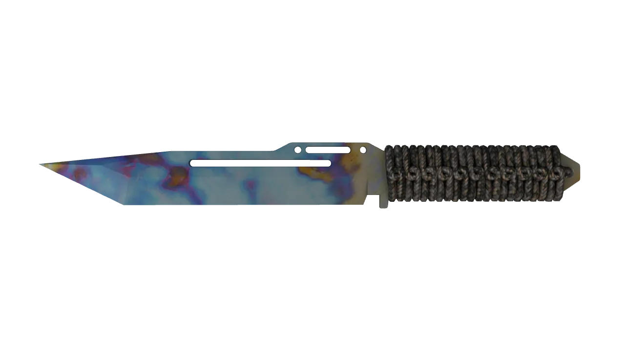 Paracord Knife | Case Hardened seed #640, front