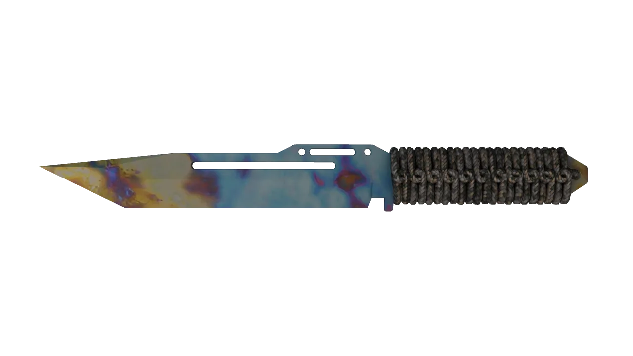 Paracord Knife | Case Hardened seed #669, front