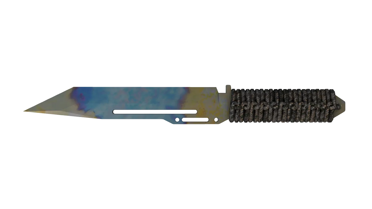 Paracord Knife | Case Hardened seed #67, back
