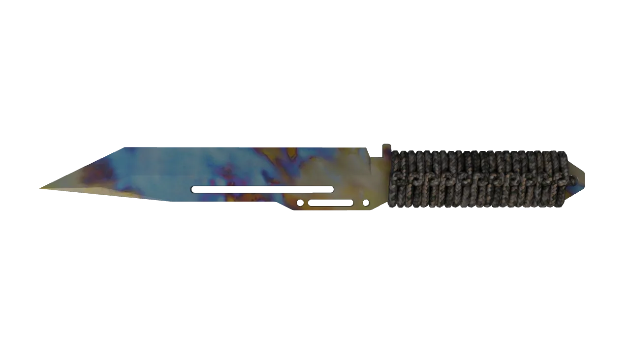 Paracord Knife | Case Hardened seed #675, back
